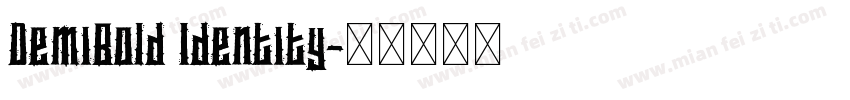 DemiBold Identity字体转换